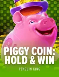 piggy coin hold win game logo